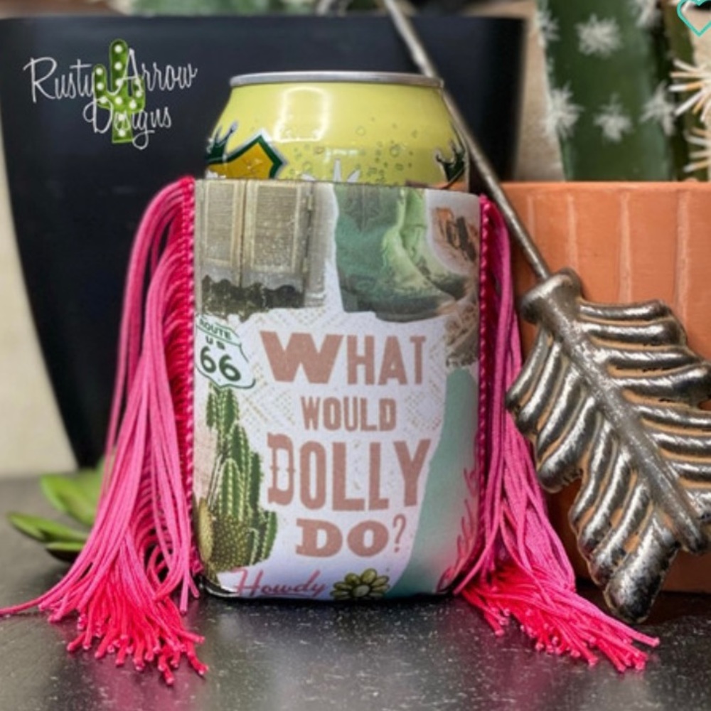 12oz Koozie What Would Dolly Do